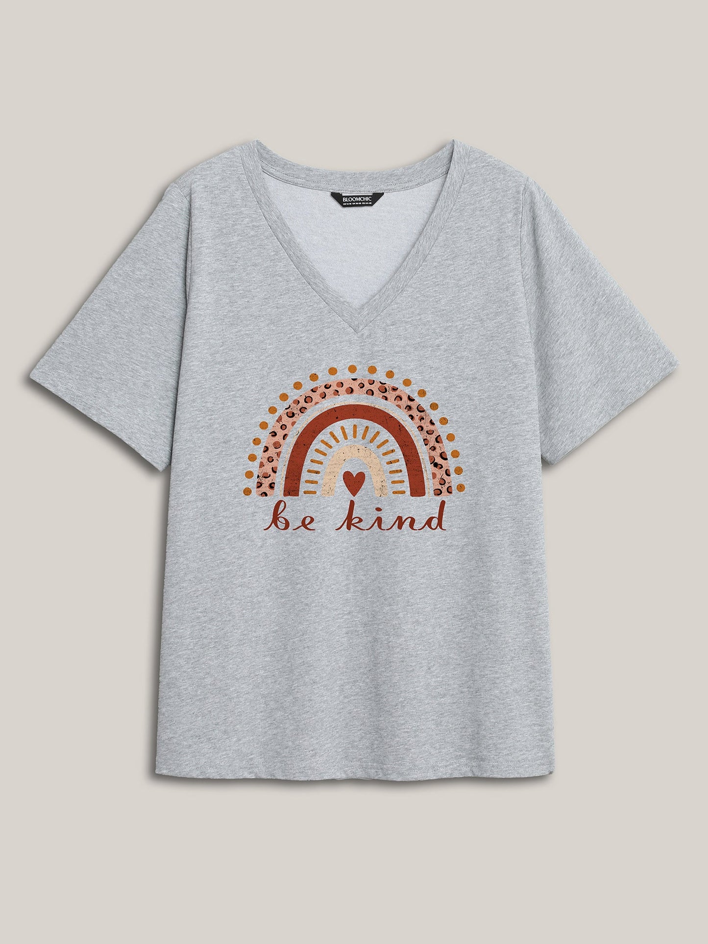 Be Kind Deep V-Neck T-Shirt