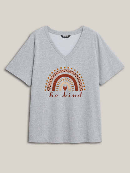 Be Kind Deep V-Neck T-Shirt