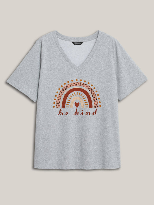 Be Kind Deep V-Neck T-Shirt