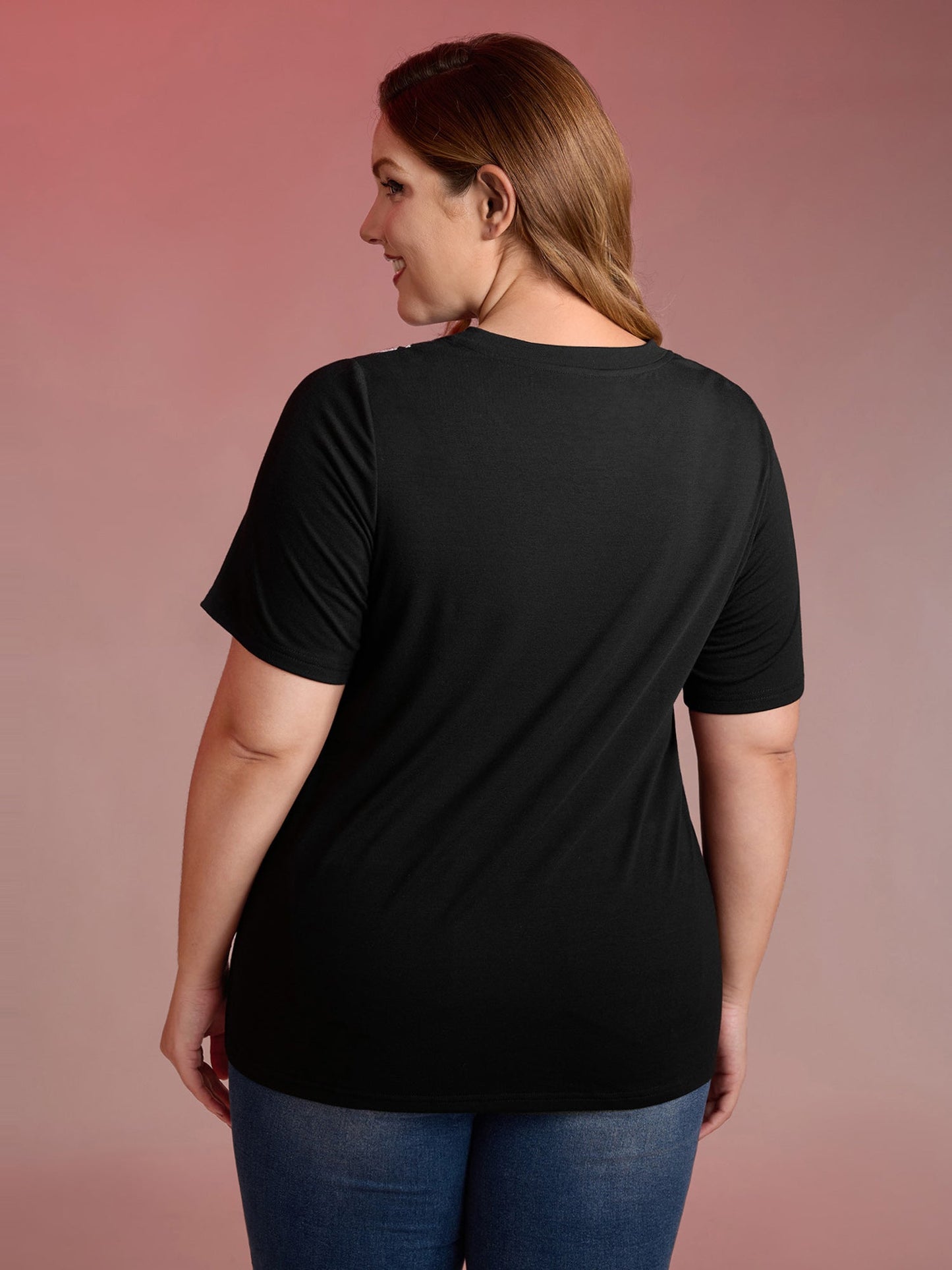 Haunted Skeleton Hand Embroidery T-Shirt