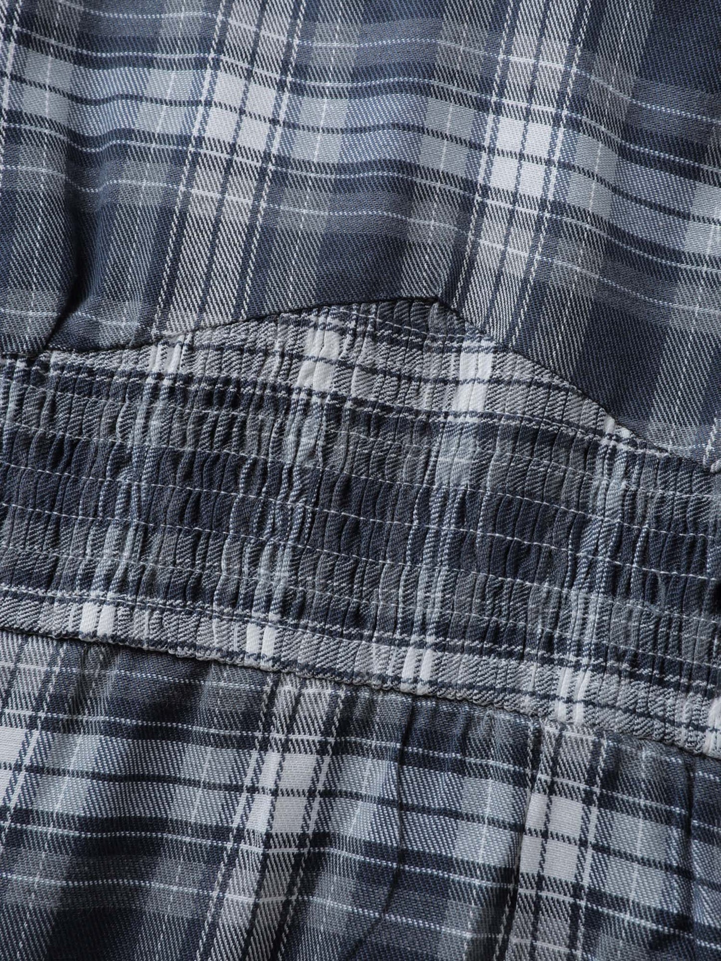 Plaid Print Back Bowknots Contrast Midi Dress