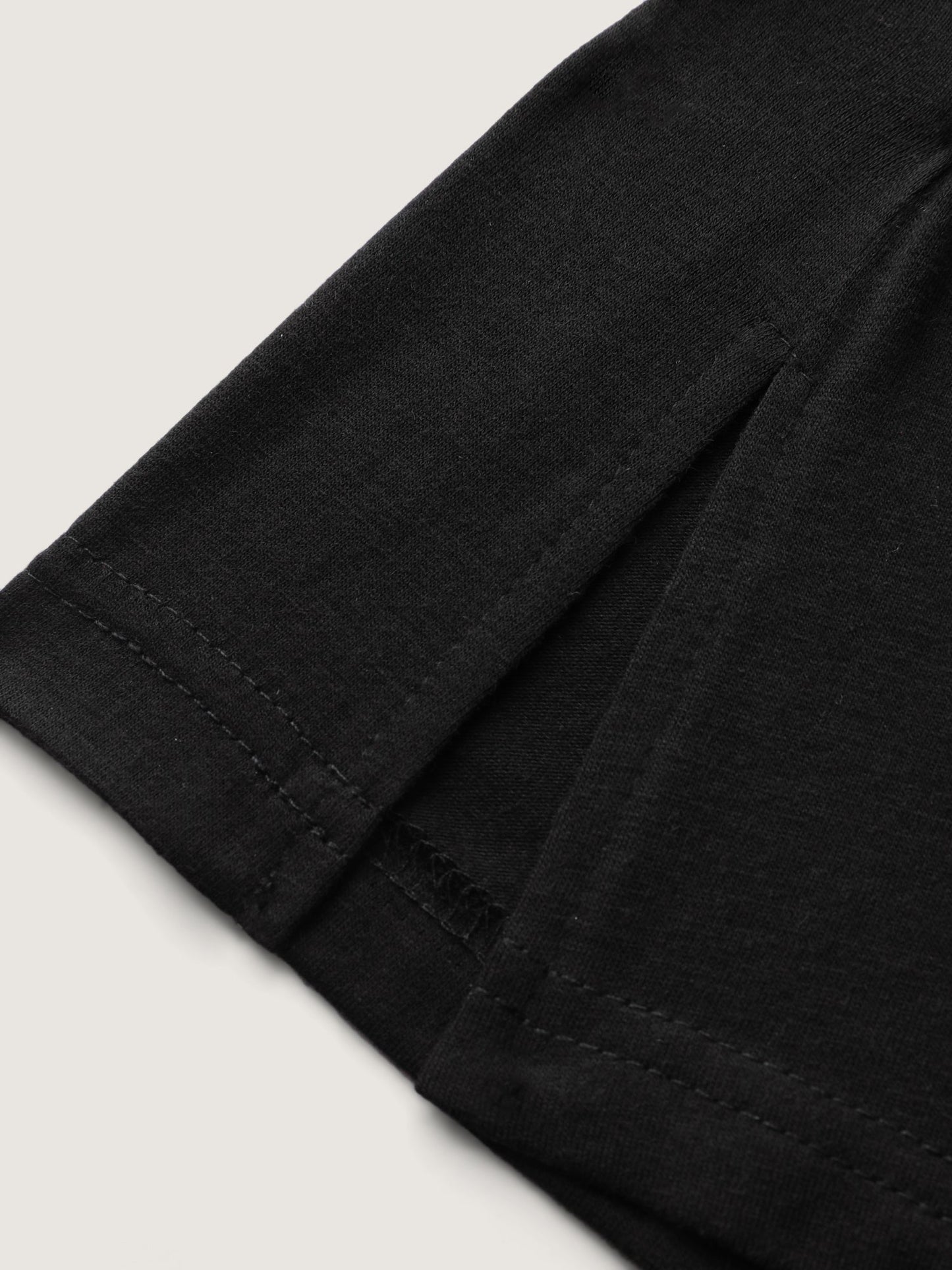 Shimmery Stretchy Spliced Fitted T-Shirt