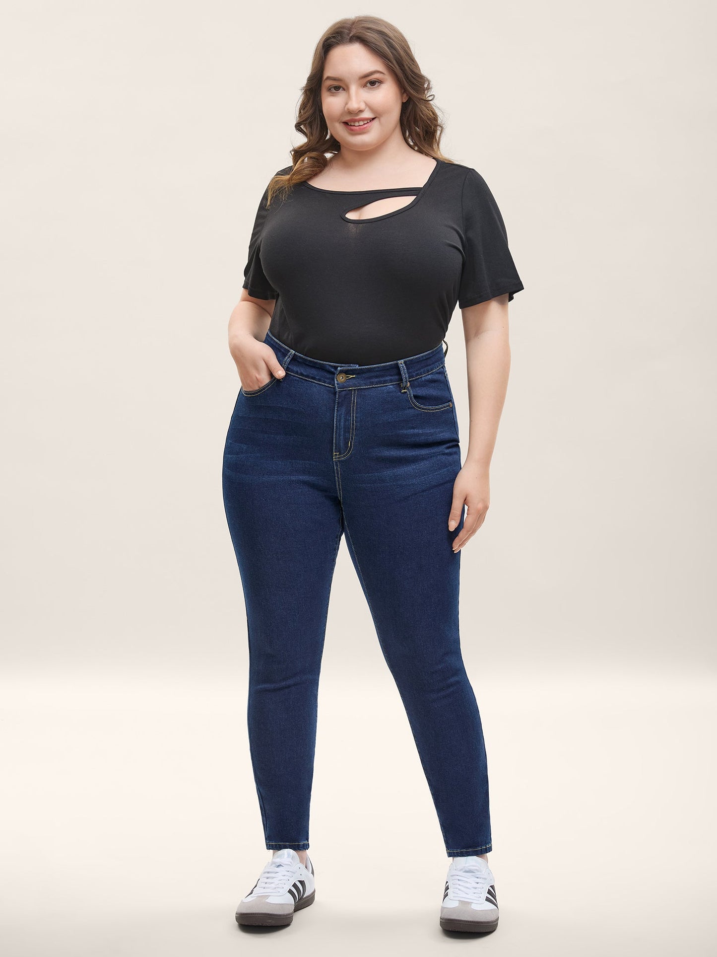 Mid Rise Skinny-Fit Classic Jeans
