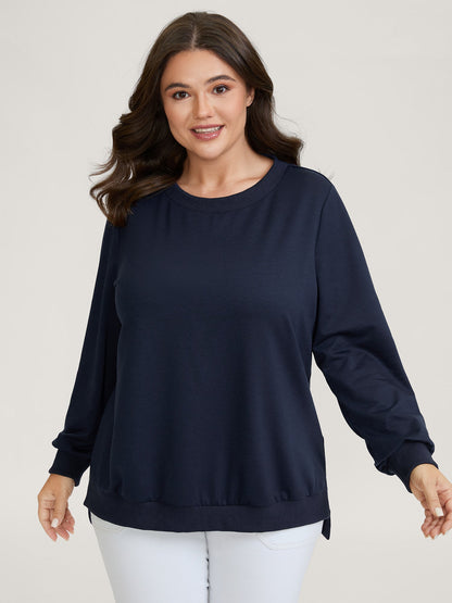 Back Silk Scarf Bow-Tie Detachable Sweatshirt
