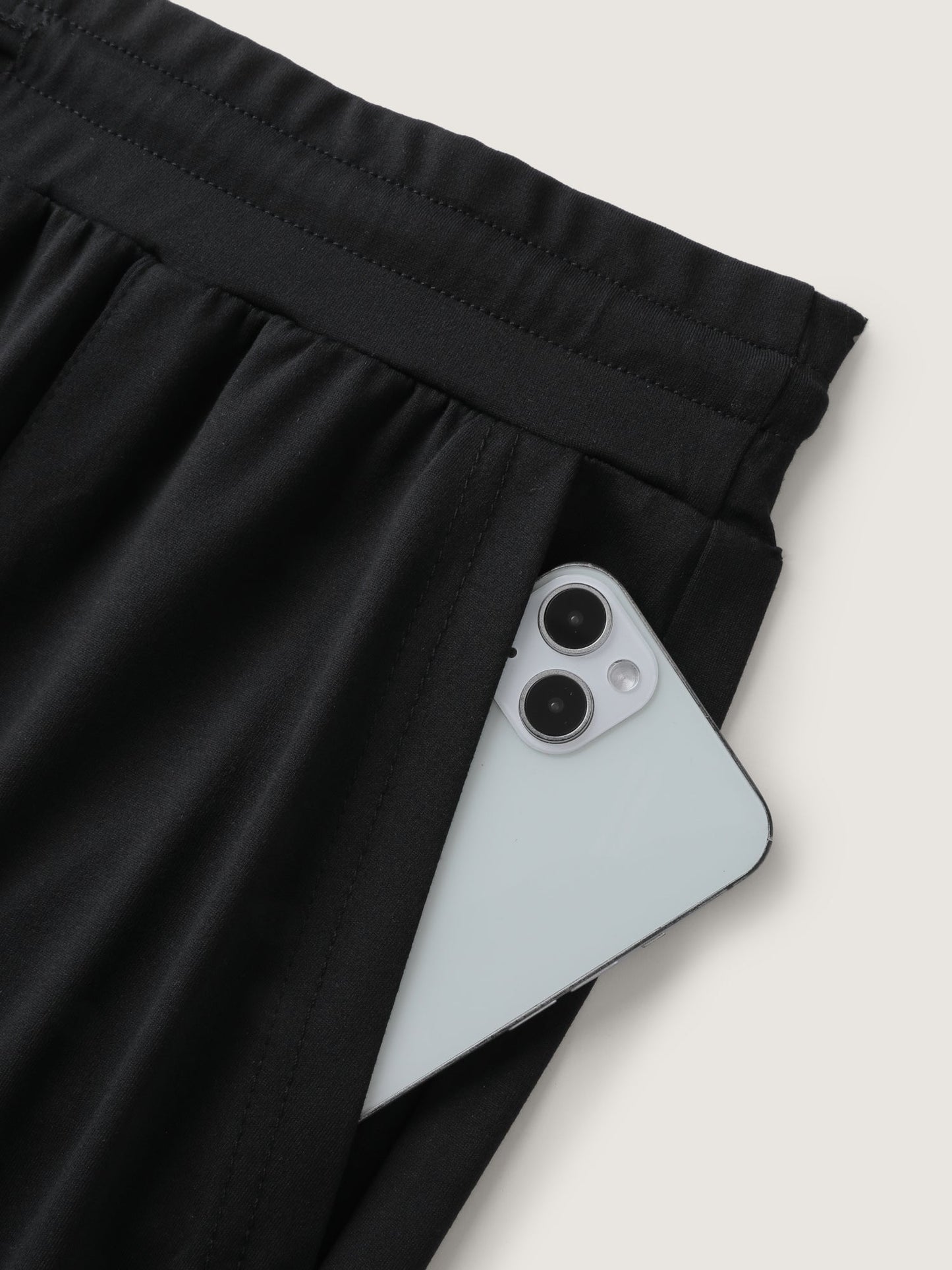 Wide Waistband Drawstring Flared Pants