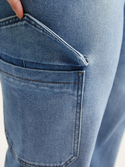 Retro Wash Flared Hem Jeans