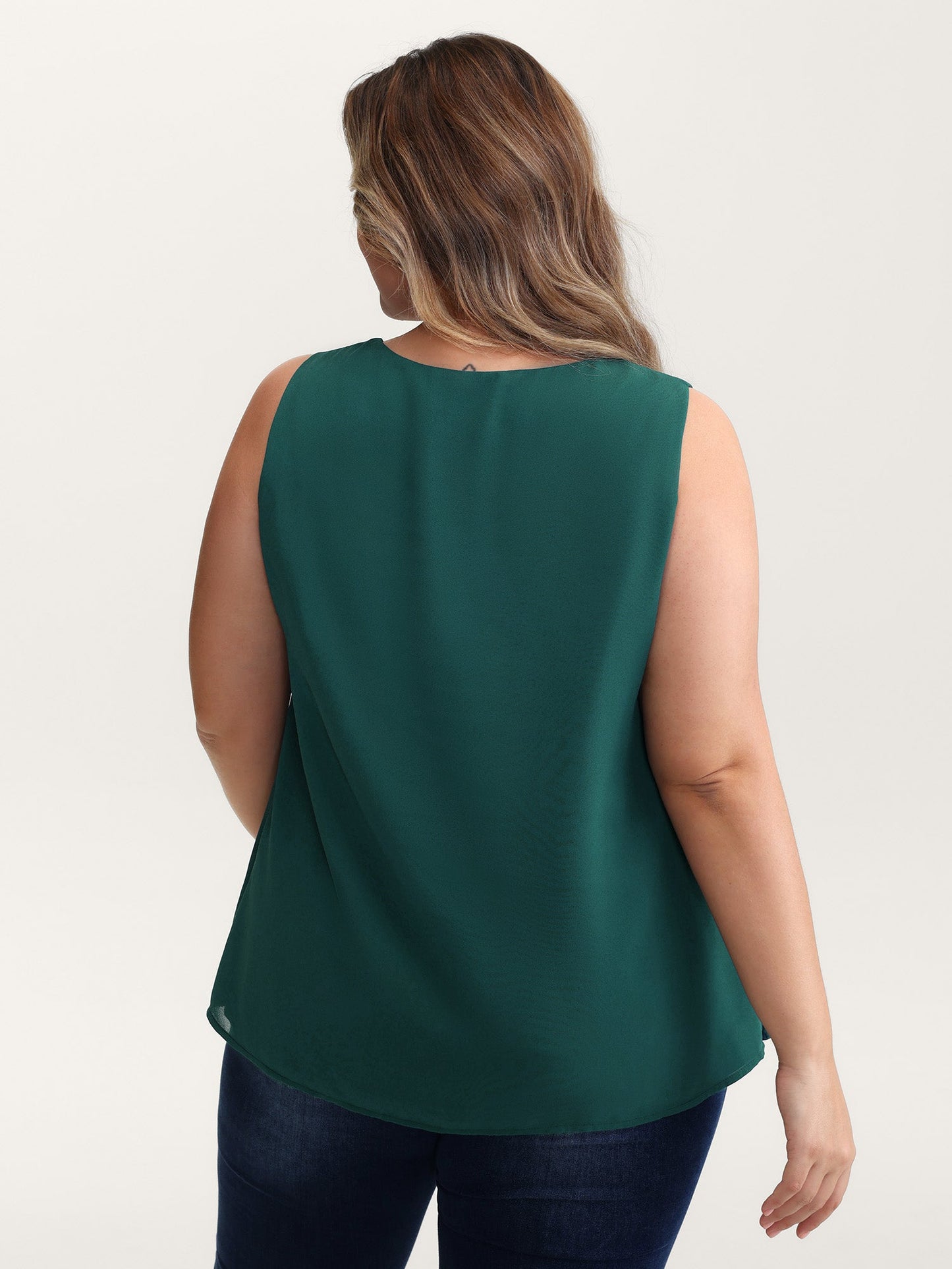Layered Round Neck Tummy-Friendly Tank Top
