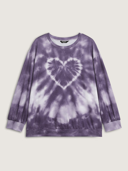 Heart Color Blend Relaxed-Fit Sweatshirt