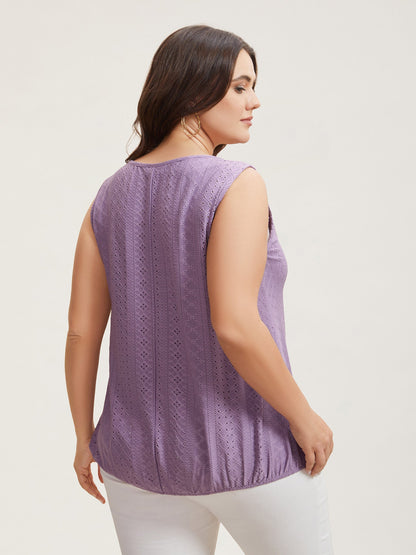 Textured Button-Front Vest