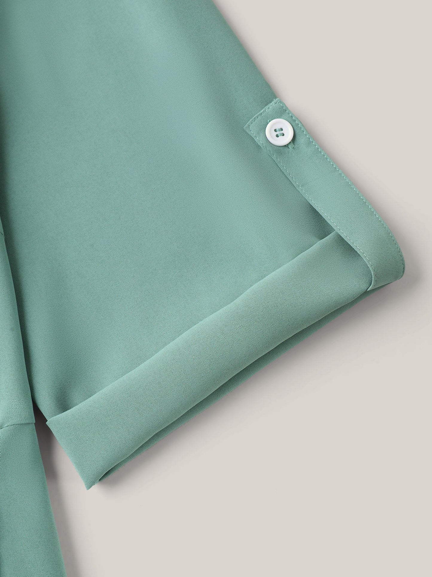 Shirt Collar Front Button Placket Midi Dress