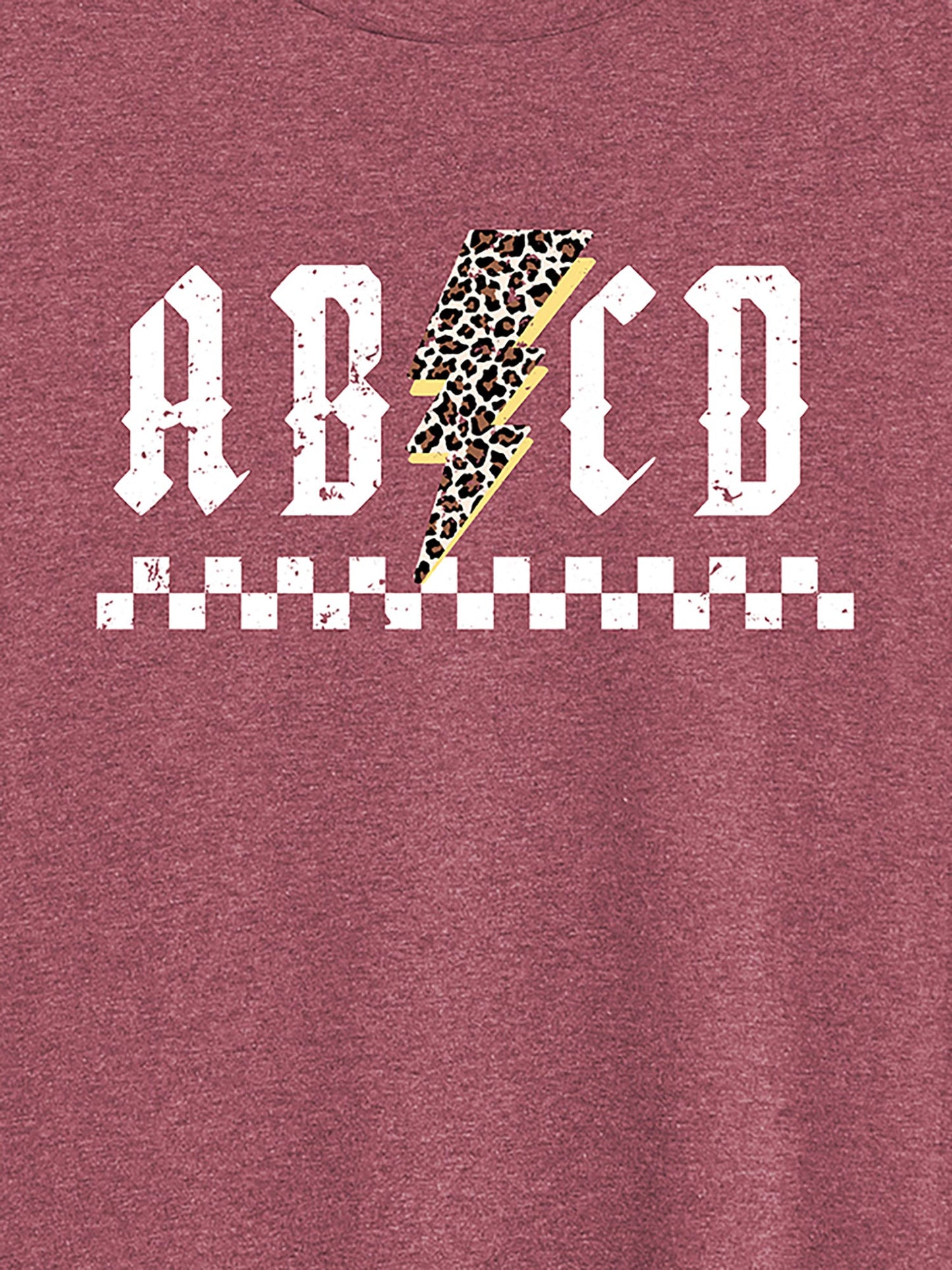 Wild Letters Round Neck T-Shirt
