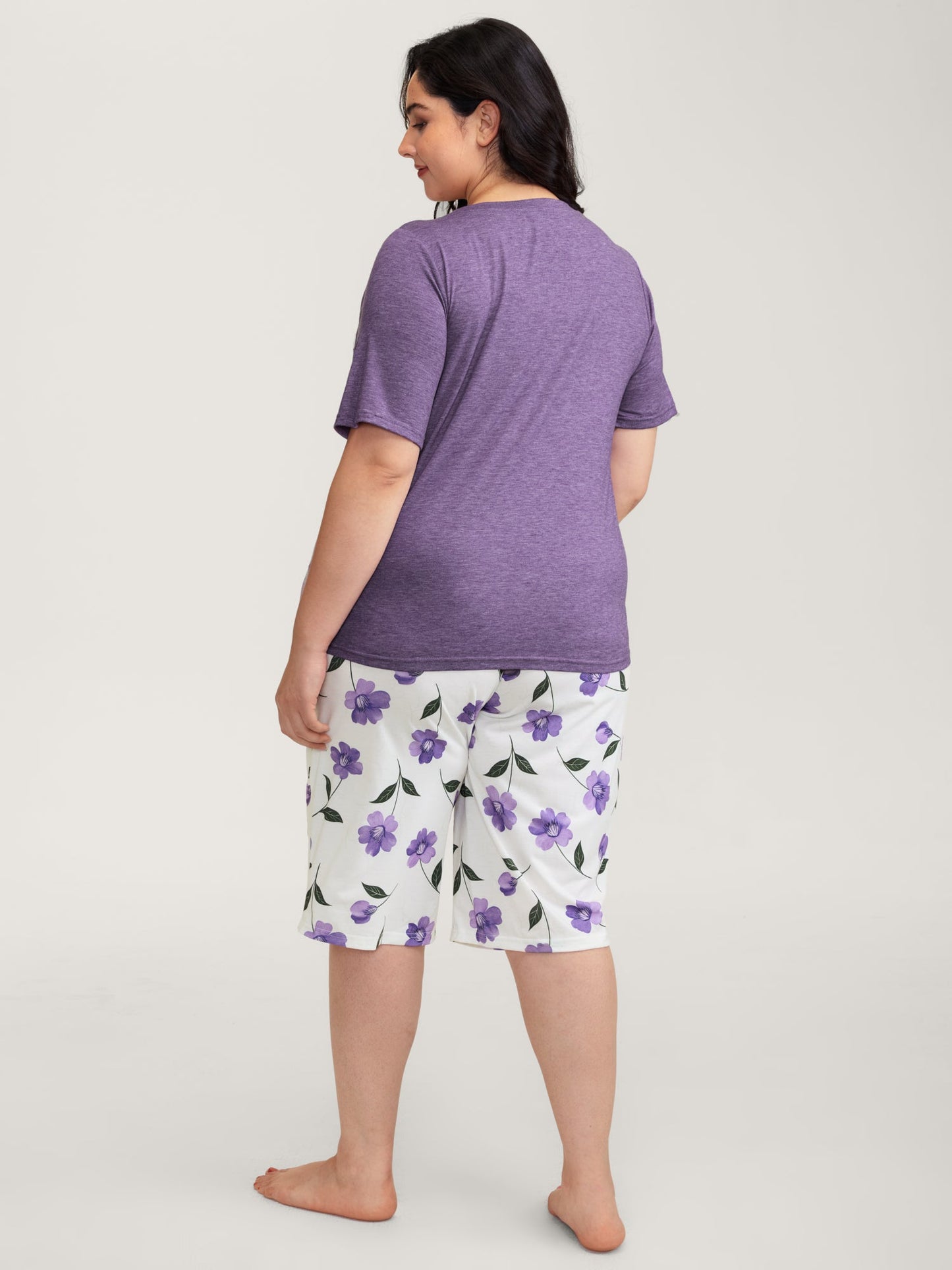 Color Contrast Pockets Loungewear Set