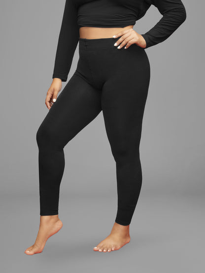 Light Fleece High-Waisted Legging Tights Stocking
