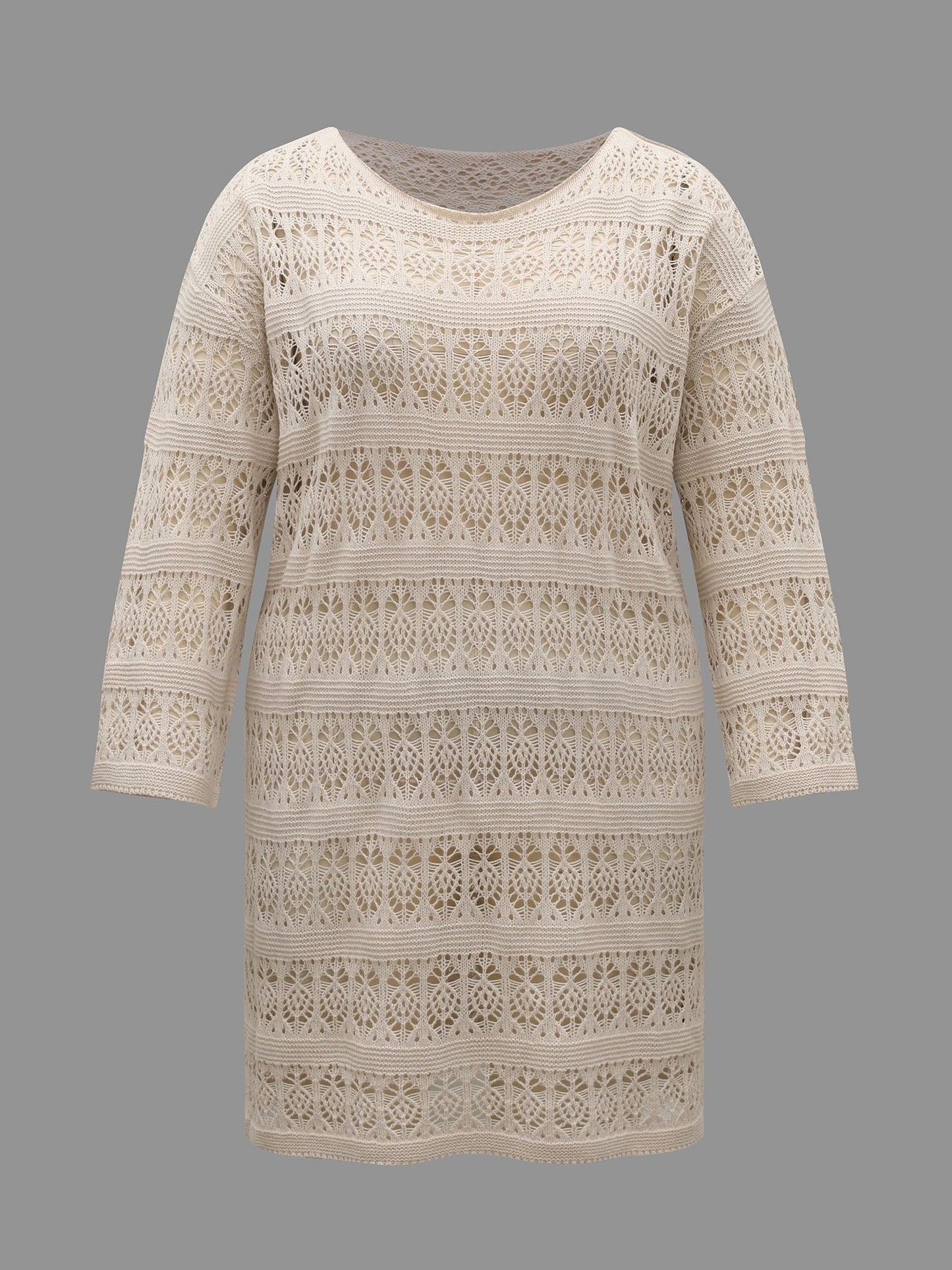 Cut-Out Round Neck Midi Swim Cover-Up