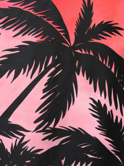 Tropical Color Contrast Swim Top