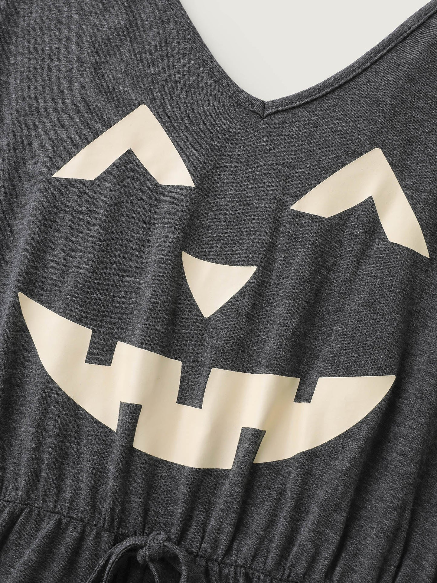 Pumpkin Carved Comfy Knit Lounge Jumpsuit
