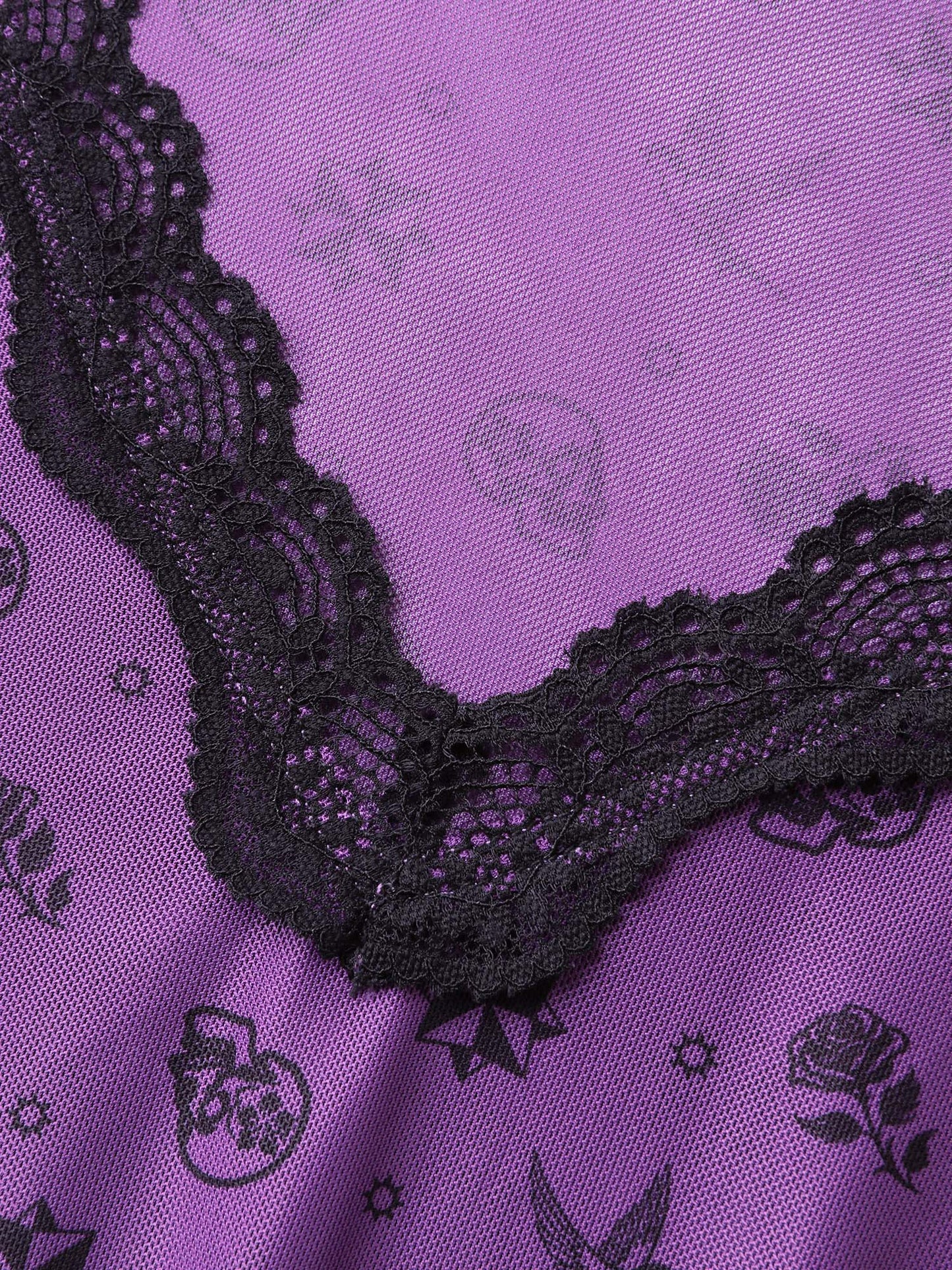 Timeless Halloween Print Stretchy Waist Sleep Dress