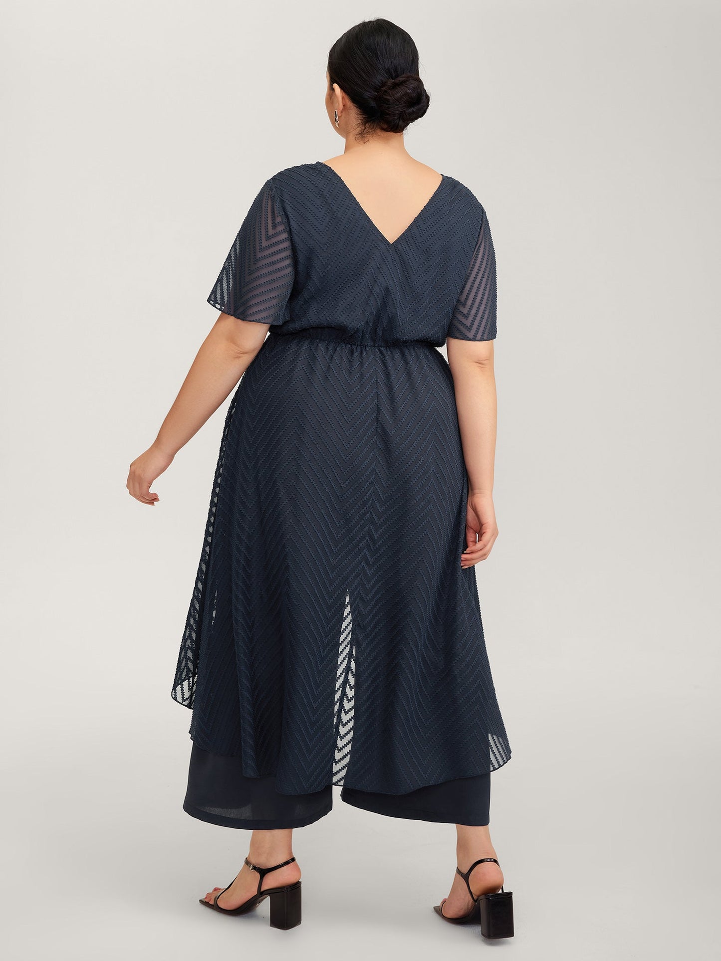 2-in-1 Tummy-Friendly Ruffled Jumpsuit