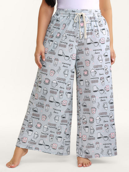 Morning Coffee Wide-Leg Lounge Bottoms