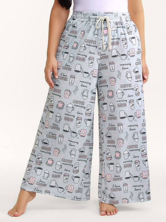 Morning Coffee Wide-Leg Lounge Bottoms