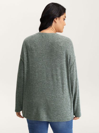 Camouflage Block Print Contrast T-Shirt