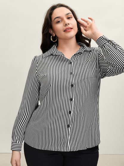 Striped Bow-Tie Button-Down Shirt