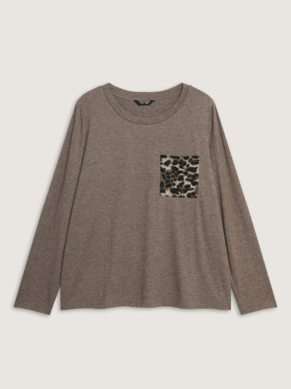 Leopard Print Contrast Lounge Set