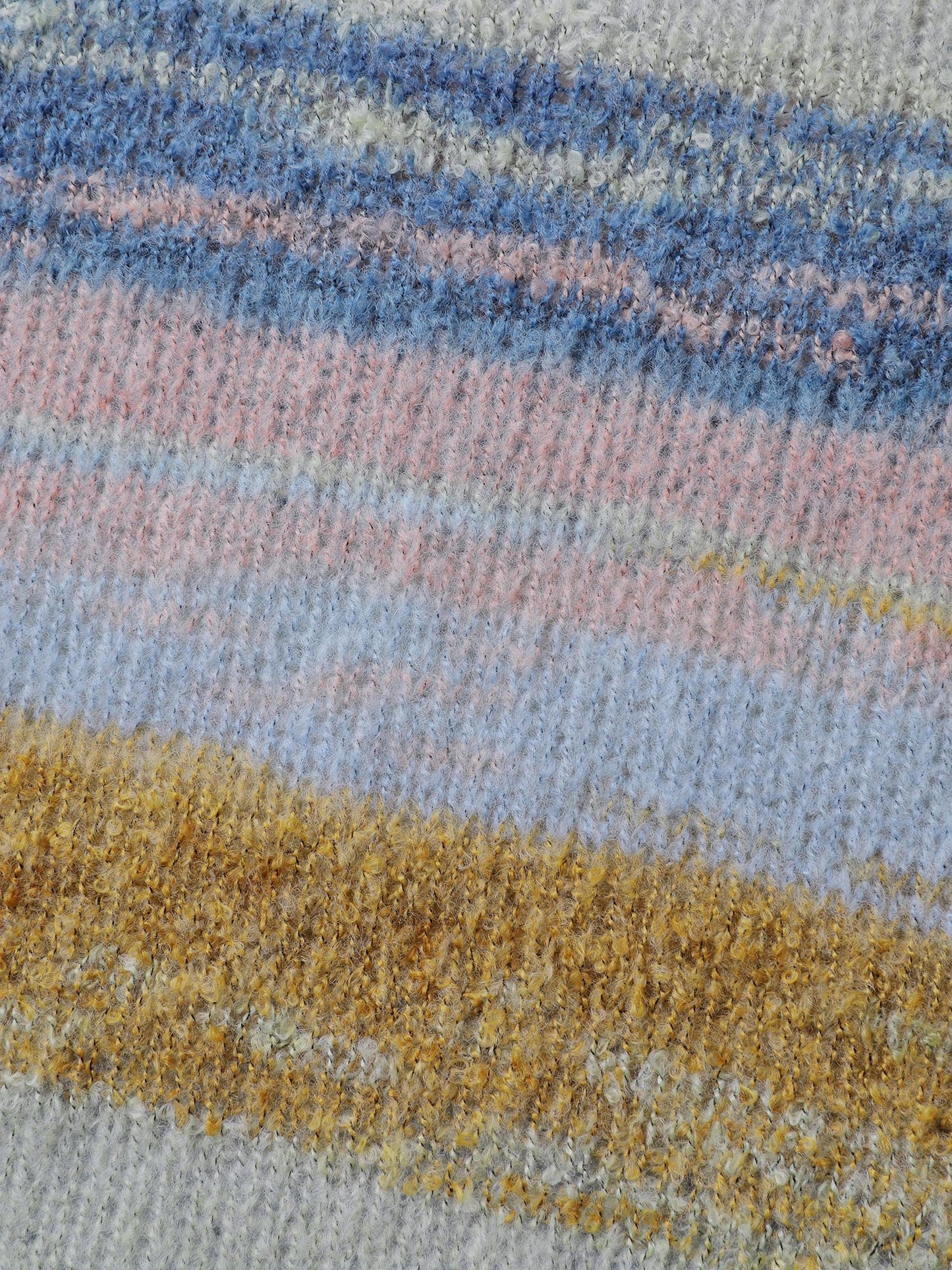 Tissue Textured Color Gradient Pullover