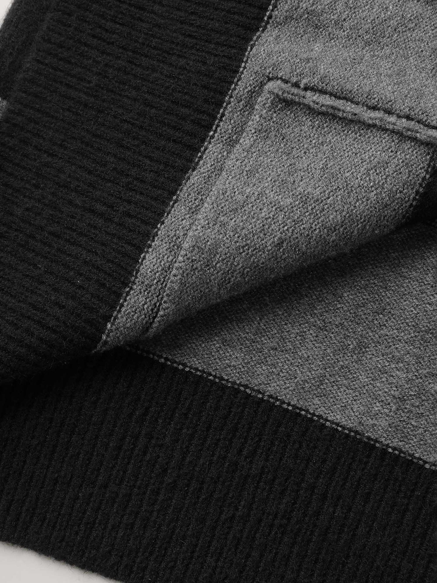 Supersoft Colorblock Button-Down Knit Cardigan