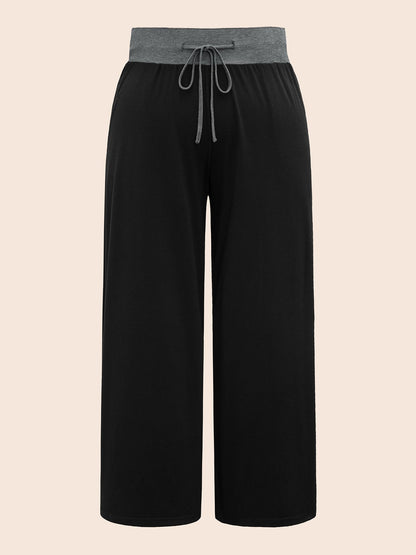 Color-Block Drawstring Lounge Bottoms
