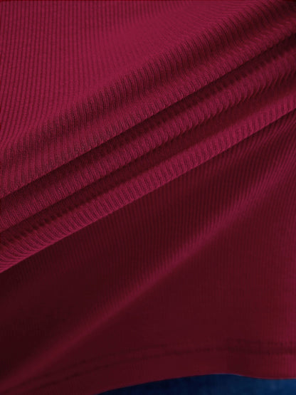 Ruched Stretchy Fitted Solid T-Shirt