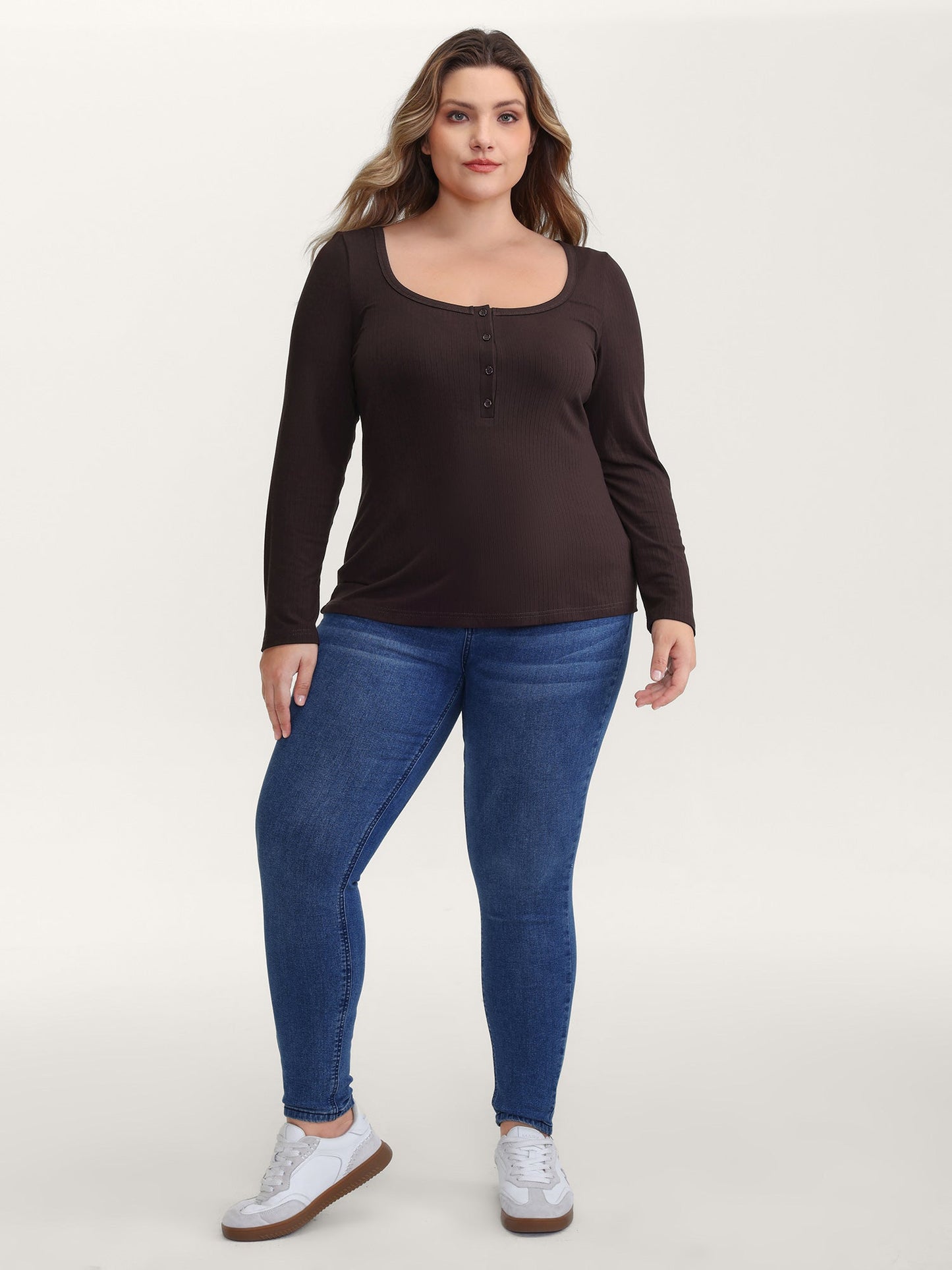 Supersoft Bodycon Fit Half-Placket T-Shirt