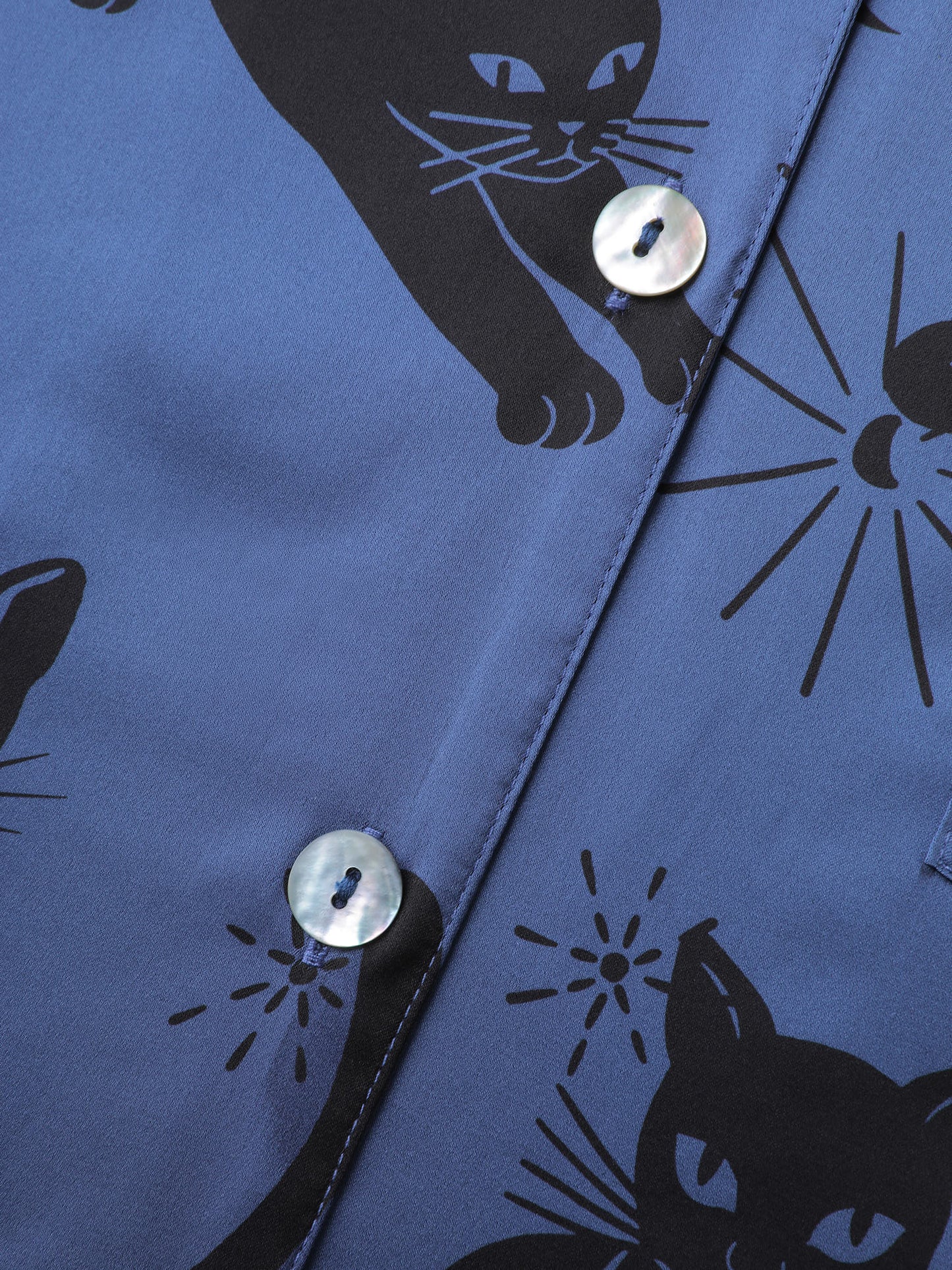 Cats Pockets Stretchy Print Co-ord Set