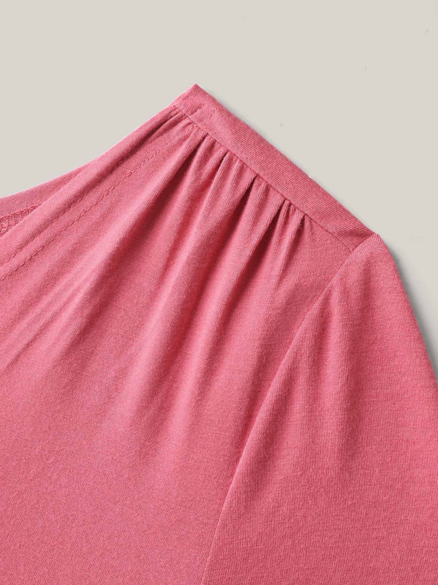 Supersoft Wrap Fitted Plain Knit Top
