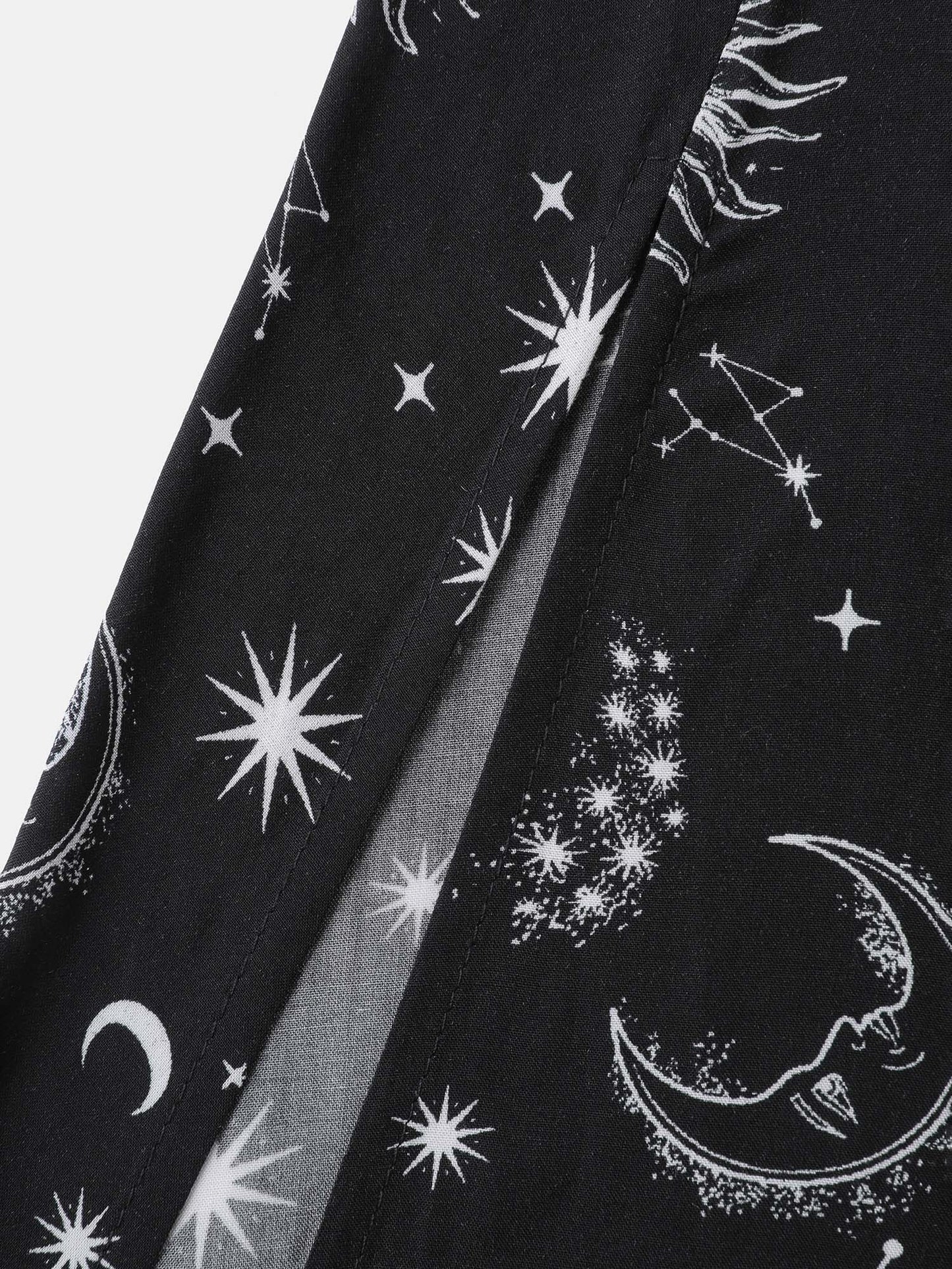 Starry Adventure Contrast Sheer Midi Dress