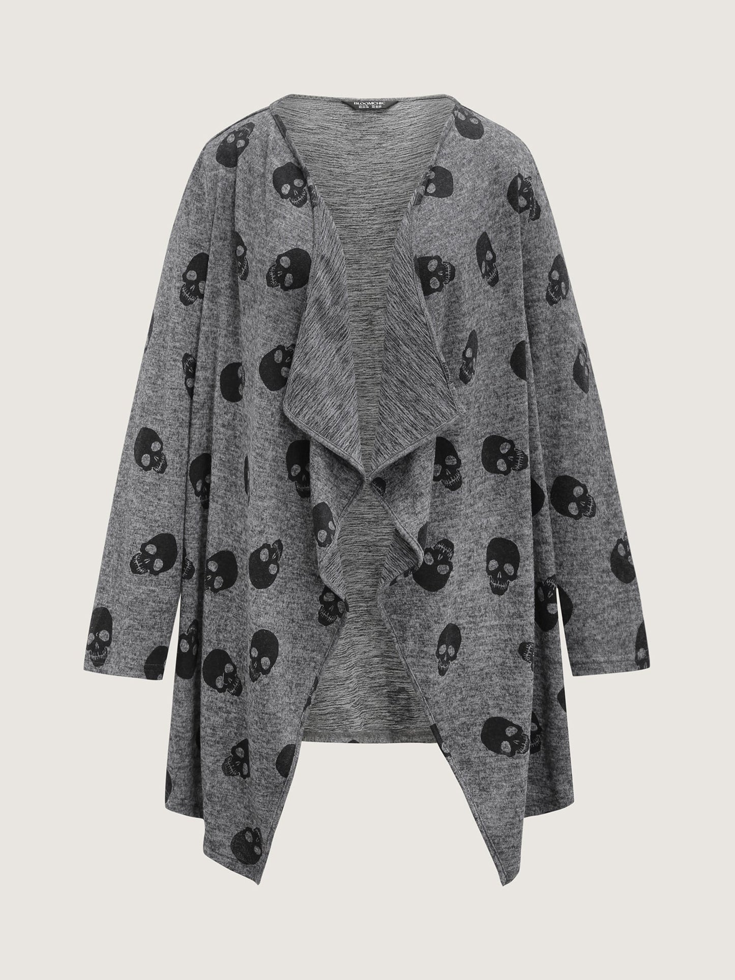 Skulls Everywhere Asymmetrical Edge Jacket