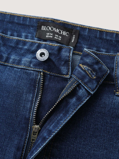 Stretchy Mid-Rise Bootcut Jeans