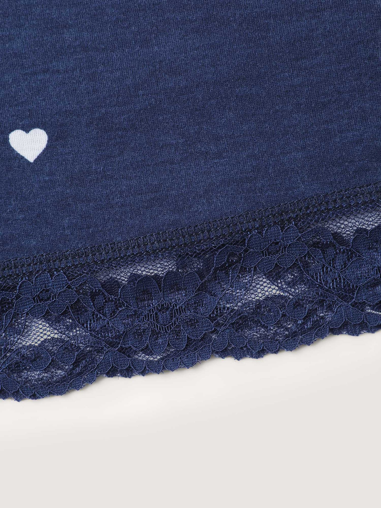 Supersoft Tiny Hearts Print Waist Drawstring Lounge Bottoms
