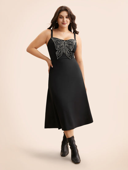 Butterfly Pearl Beaded Cami Dress