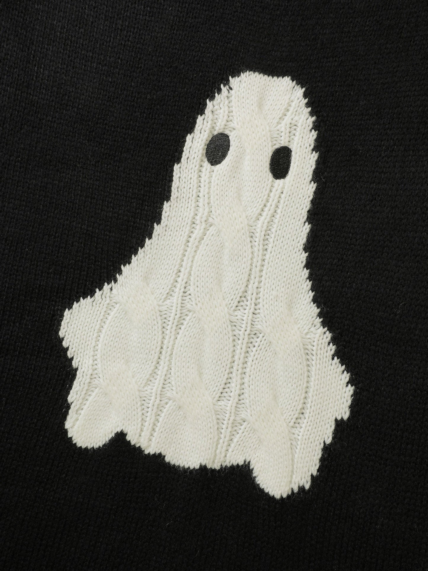 Hey Ghost Raglan Stripe Sleeve Pullover