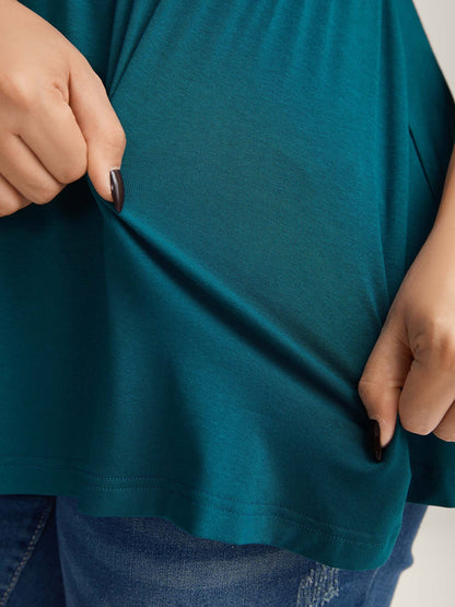 Overlap Front Stretchy Gathered Tank Top