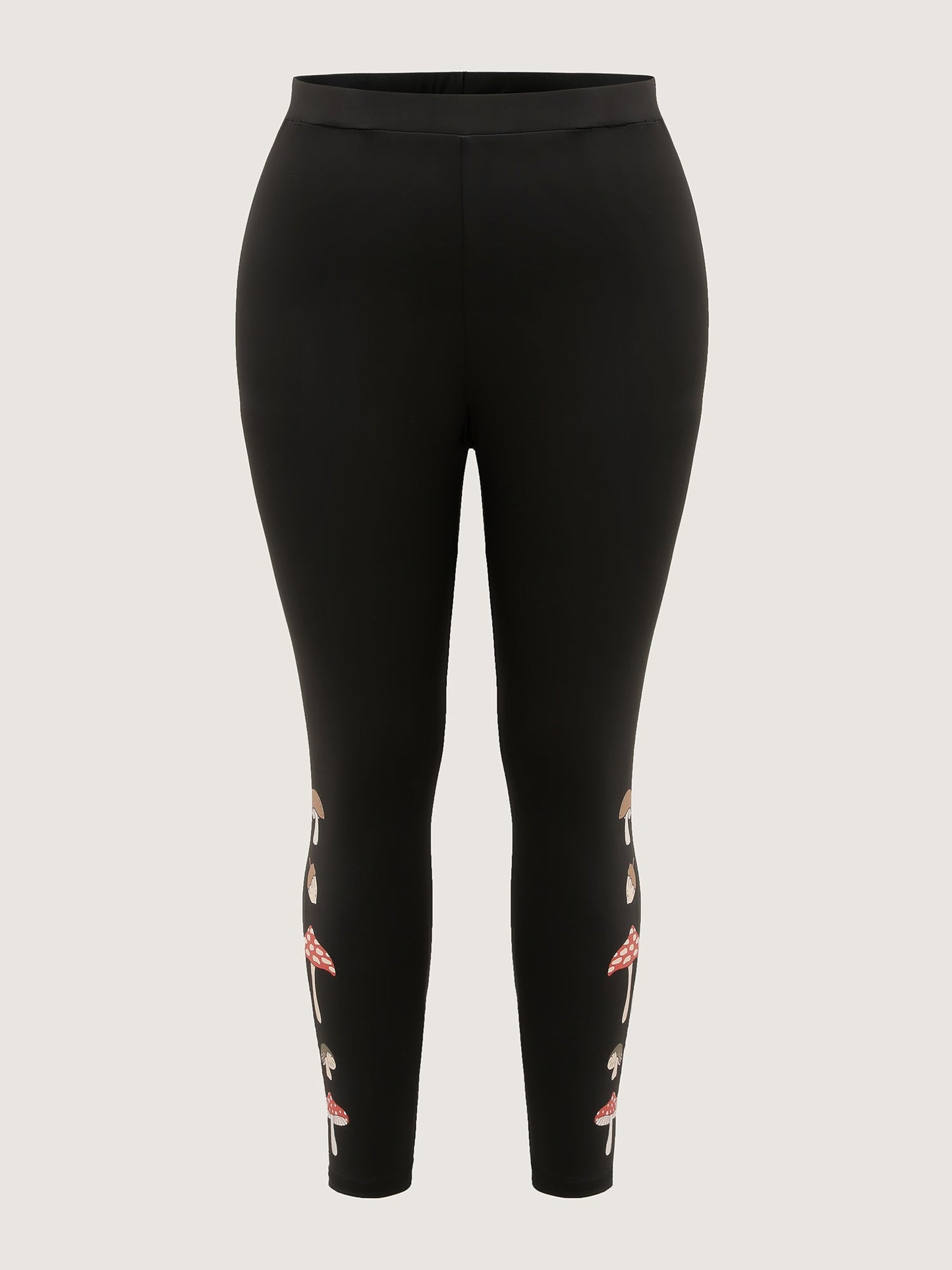 Mushroom Print Skinny-Fit Leggings