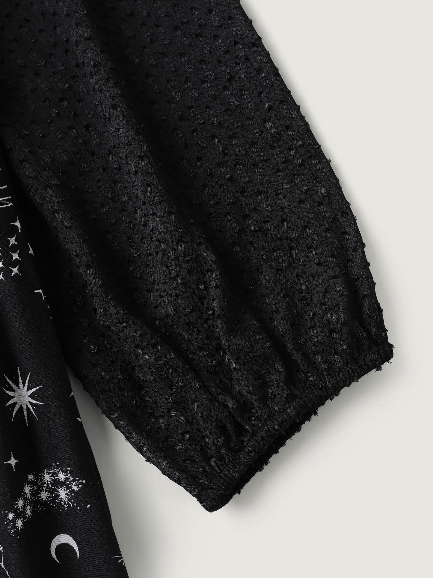 Starry Adventure Contrast Sheer Midi Dress