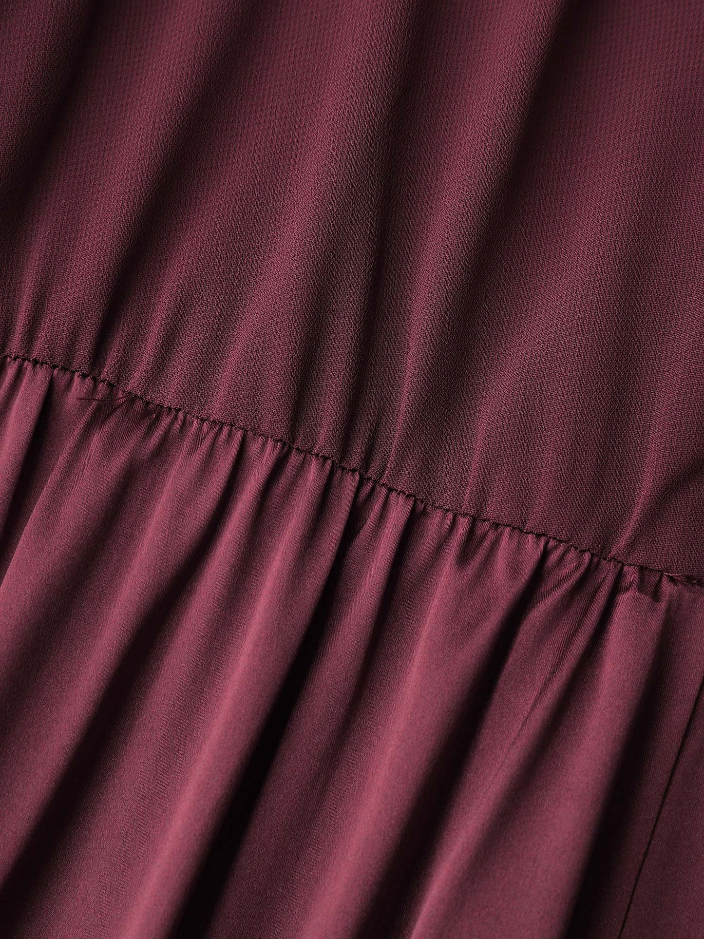 Satin Semi-Sheer Contrast Sleep Dress