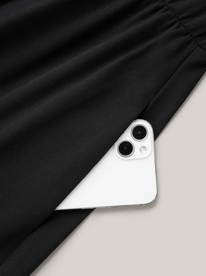 Cut-Out Waist-Defining Ruffled Midi Dress
