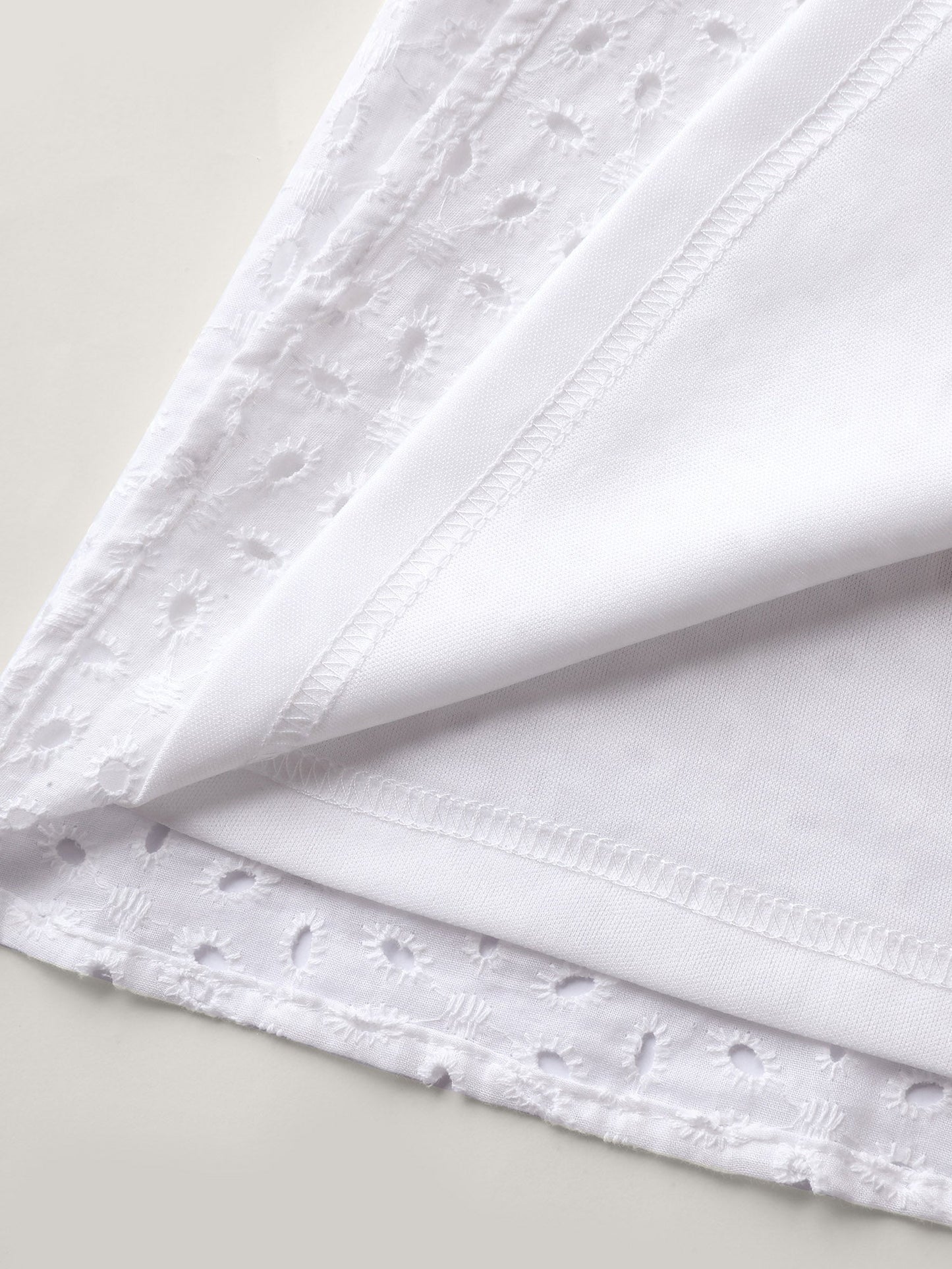 Cotton Eyelet Embroidered Tank Top