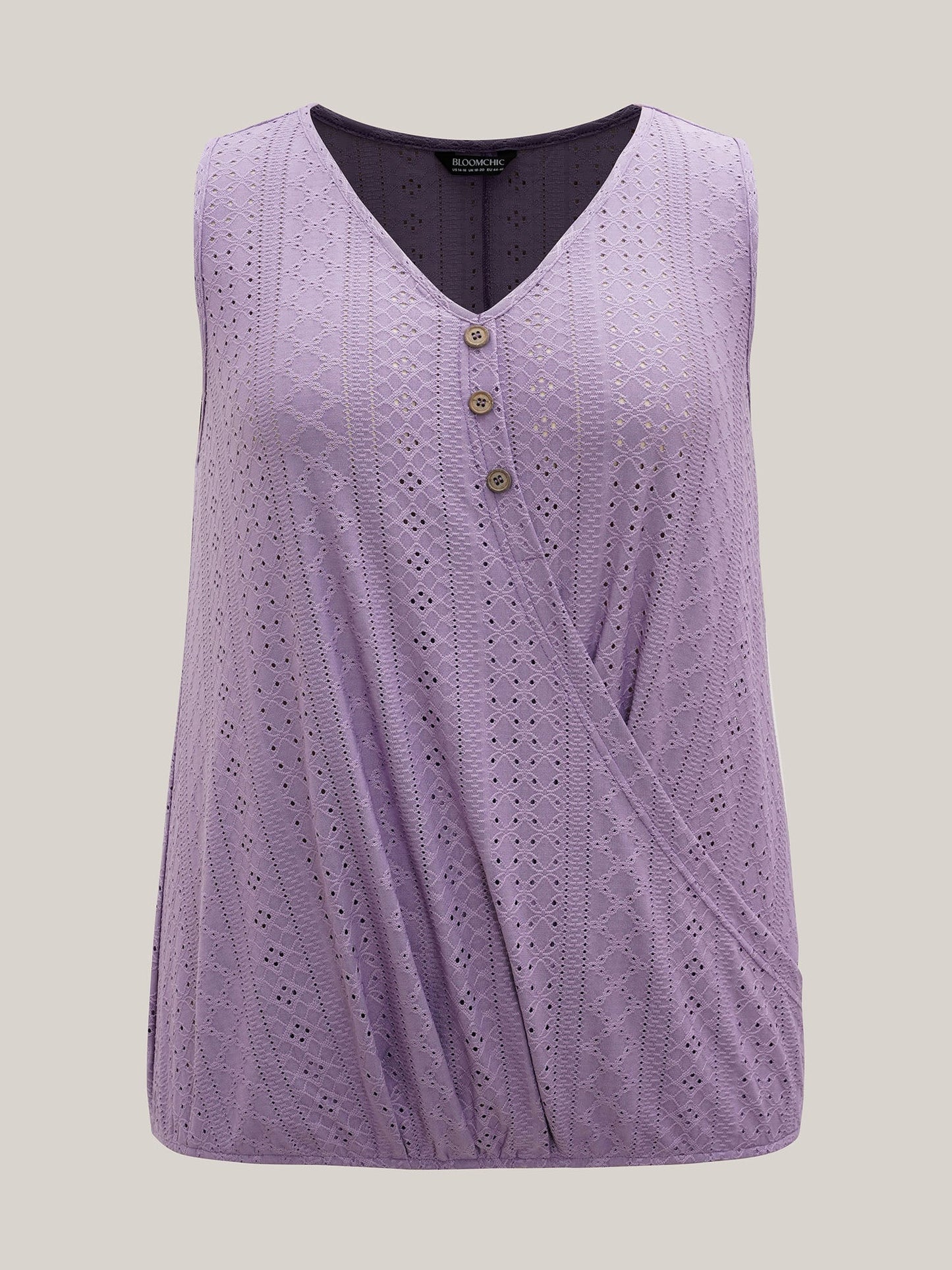 Textured Button-Front Vest