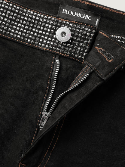 Supersoft Rhinestone Detail Bootcut Jeans