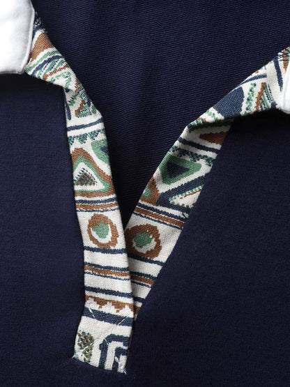 Supersoft Color Contrast Collar Sweatshirt