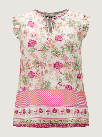 Dreamy Floral Neck Tie Tank Top